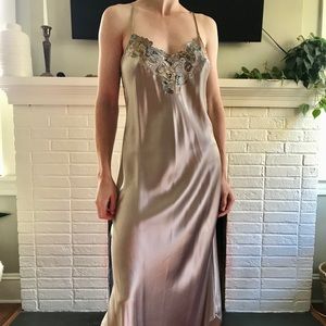 Vintage Natori Satin Slip Dress